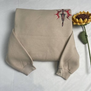 バルダーズ・ゲート3に登場する蒼白エルフの吸血鬼アスタリオンの両面刺繍スウェットシャツとパーカー、バルダーズ・ゲートシャツ、ゲーマーファンへのギフト