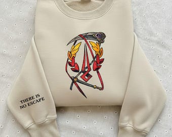 Hades Game Zagreus Embroidered Sweatshirt, Indie Video Games, There Is No Escape Shirt