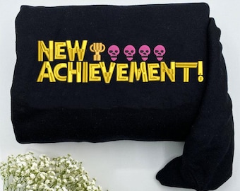 新しい達成刺繍スウェットシャツ、ダンジョンクローラー風パーカー、ファンタジーSF本愛好家へのギフト