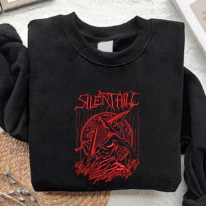 Triangle Head Silence Hill V2 Embroidered Sweatshirt And Hoodie