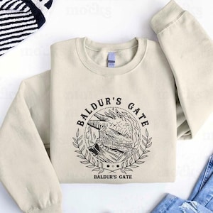 Dark Urge Embroidered Sweatshirt, Baldurs Gate 3 The Dark Urge, Dark Urge Bg3 shirt, Baldur&#39;s Gate For Fans, Gift for gamer