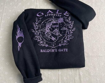 Gale Embroidered Sweatshirt, Baldur's Gate Fan Apparel