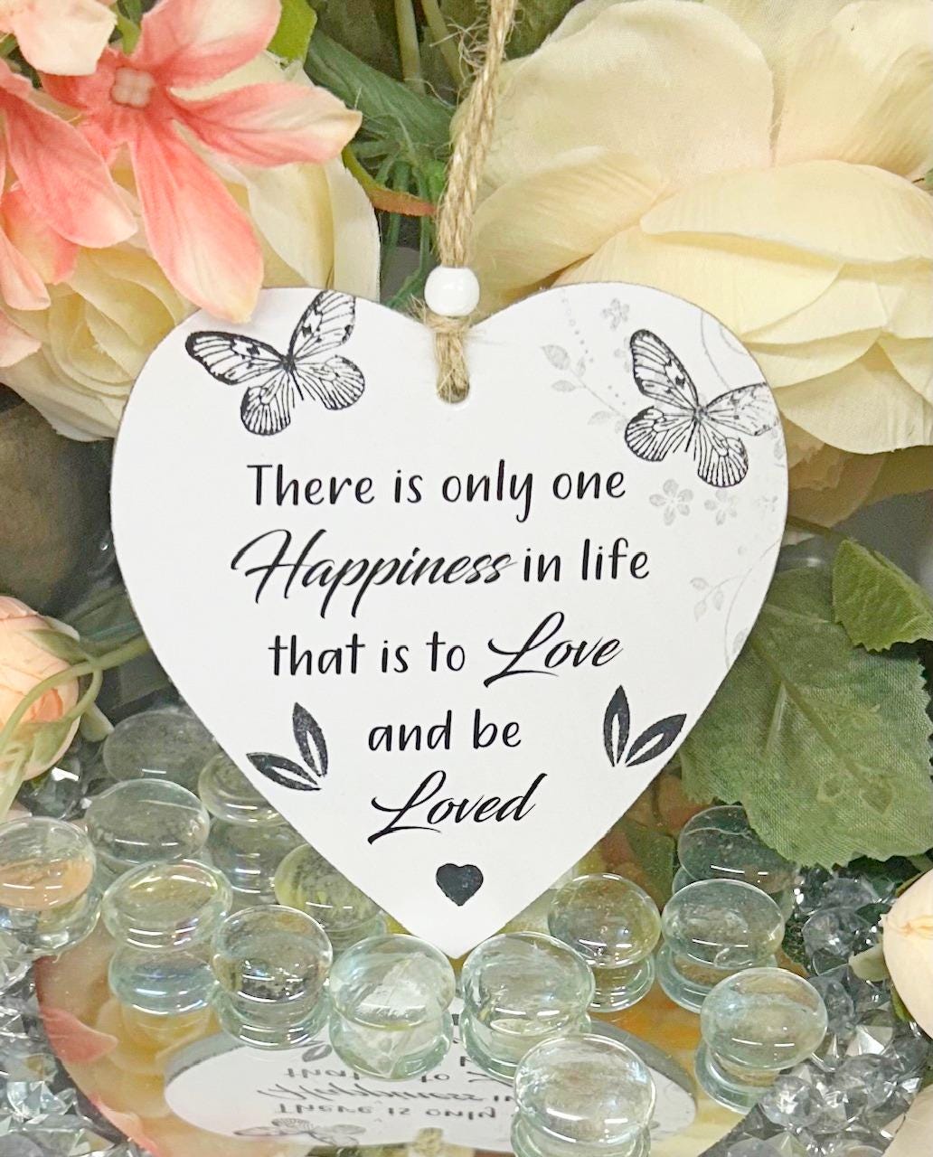 Beautiful And Uplifting To Love And Be Loved  Friendship Wooden Gift Heart