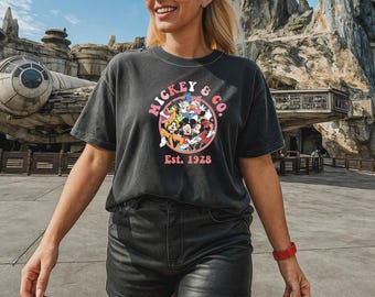 Pink Mickey & Friends T-Shirt