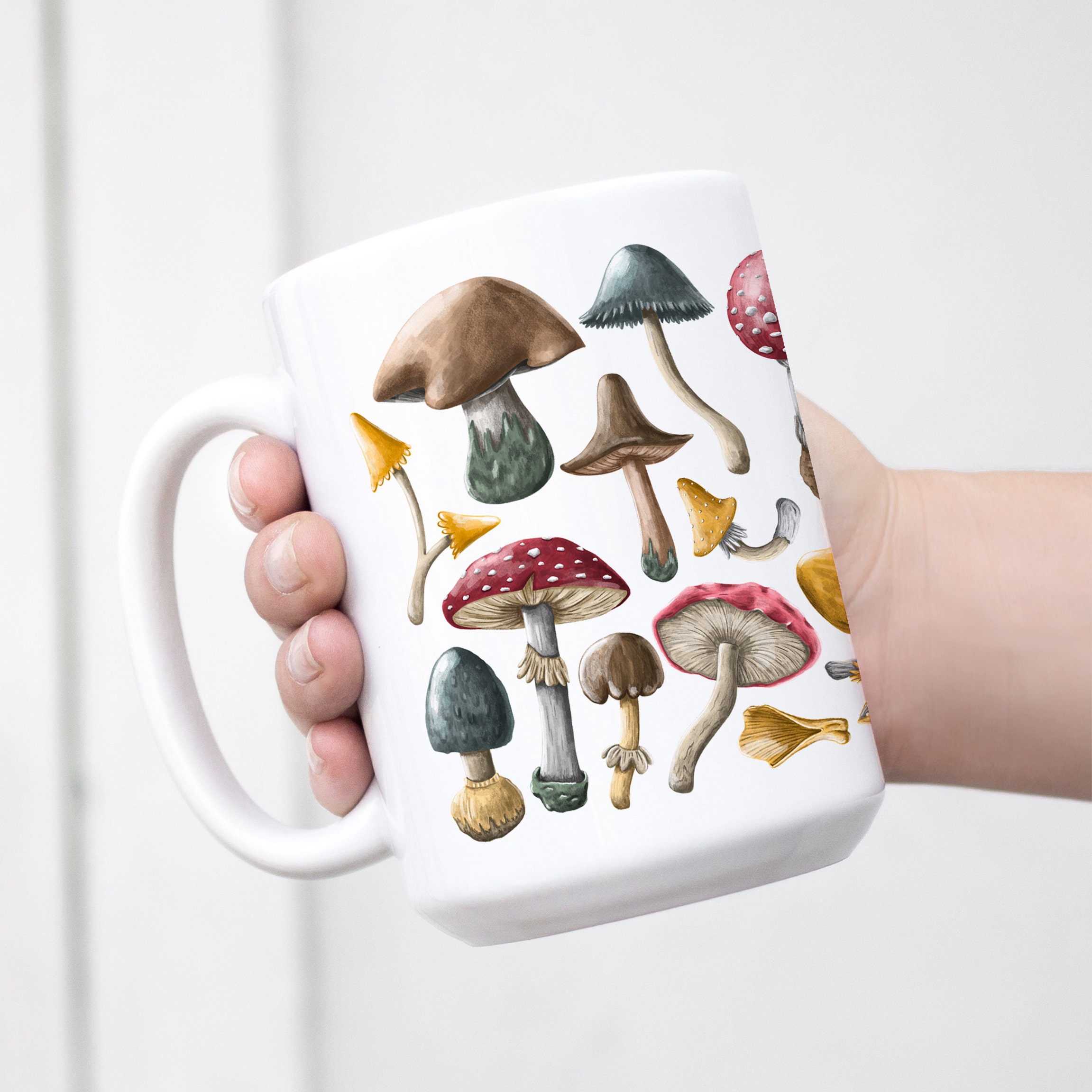 Mushroom Coffee Mug / Garden Mushroom Mug / Witchy Mug Etsy UK