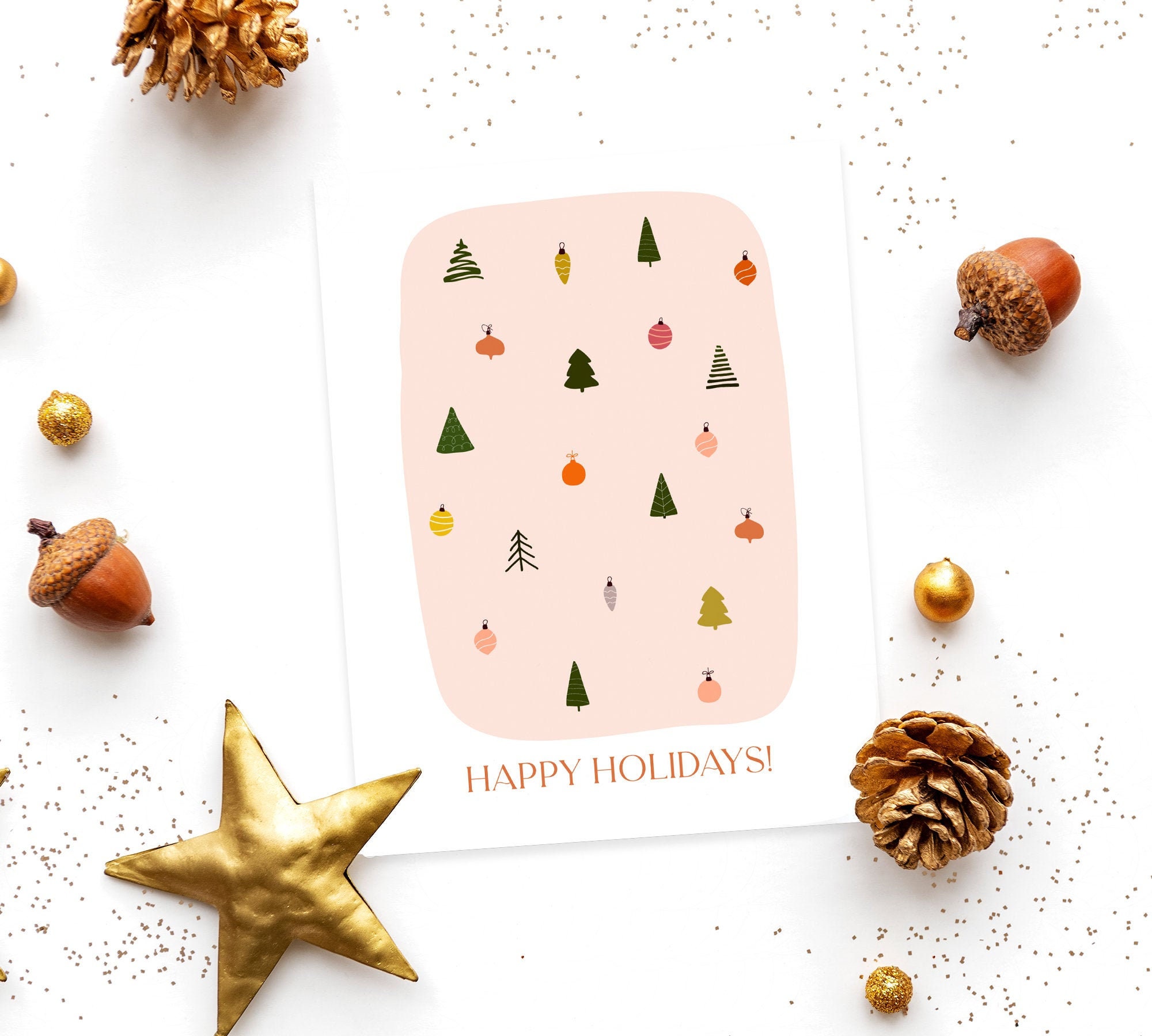 Boho Christmas Cards 