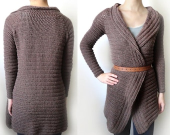 Everyday Cardigan Sweater - 9 Sizes - PDF Crochet Pattern - Instant Download