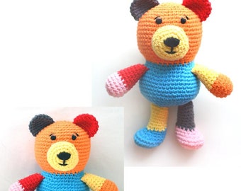 Scrap Yarn Teddy Bear - PDF Crochet Pattern - Instant Download
