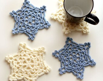 Snowflake Coaster - PDF Crochet Pattern - Instant Download