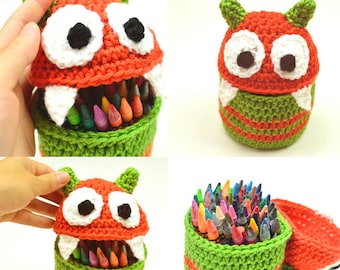 Monster Container - PDF Crochet Pattern - Instant Download