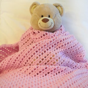 Diagonal Striped Blanket - PDF Crochet Pattern - Instant Download