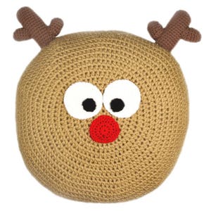 Reindeer Pillow - PDF Crochet Pattern - Instant Download