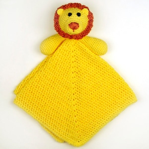 Lion Security Blanket - PDF Crochet Pattern - Instant Download