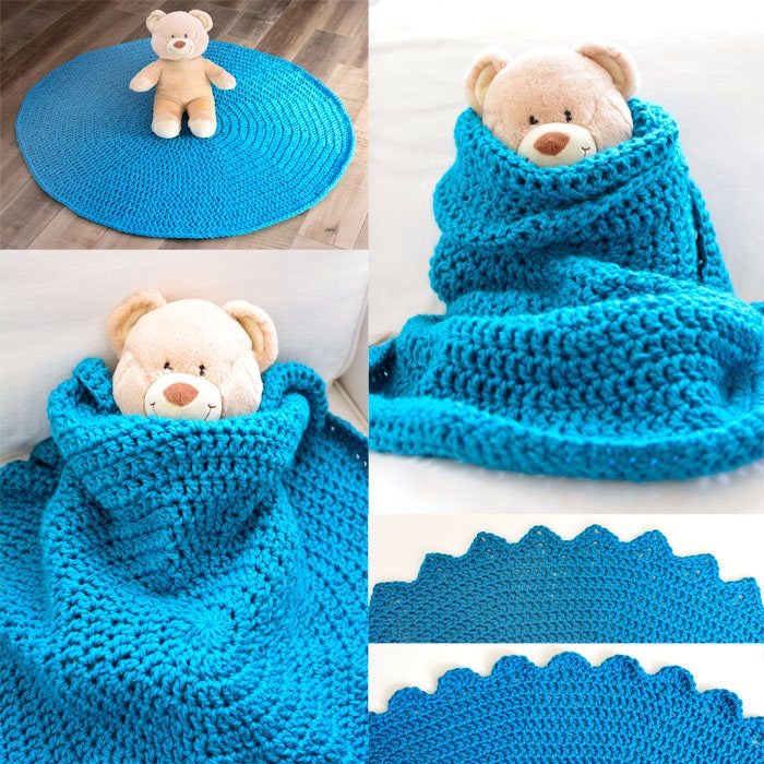 40 Beautiful Circle Crochet Patterns To Make For Your Home 23 Quick Circle Baby Blanket