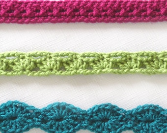 Accent Belts - PDF Crochet Pattern - Instant Download