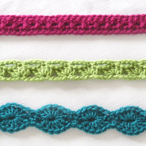 Accent Belts - PDF Crochet Pattern - Instant Download