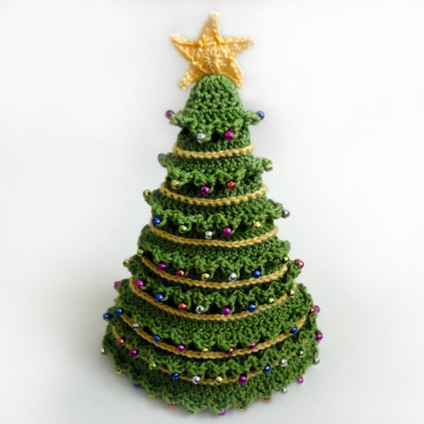 Christmas Tree Hat - 5 Sizes - PDF Crochet Pattern - Instant Download