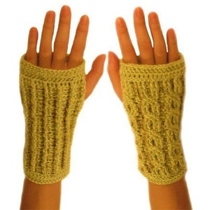 Reversible Wrist Warmers - PDF Crochet Pattern - Instant Download