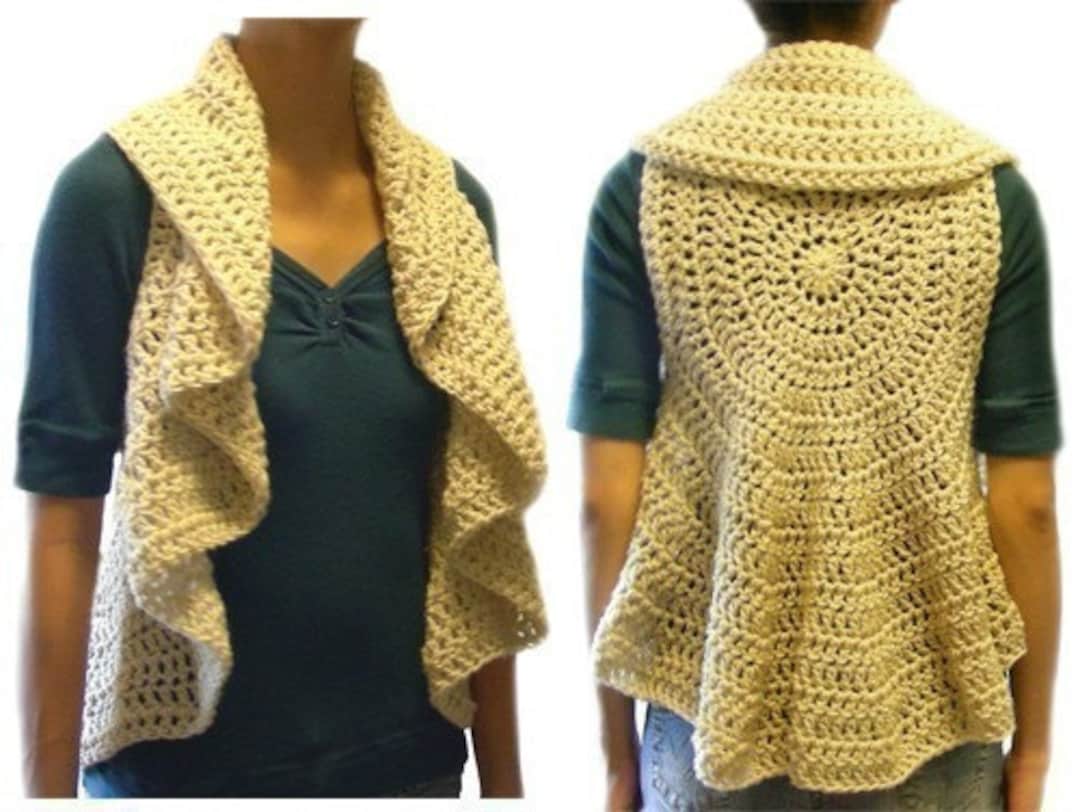 Circular crochet vest online