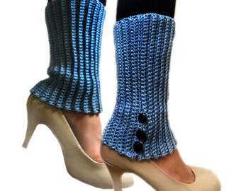 Ridged Leg Warmers - PDF Crochet Pattern - Instant Download