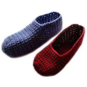 Easy Adjustable Slippers Version 2 - PDF Crochet Pattern - Instant Download