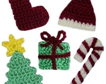 Christmas Appliques Set No.1 - PDF Crochet Pattern - Instant Download