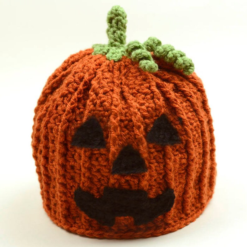 Jack O' Lantern Hat 5 Sizes PDF Crochet Pattern Etsy