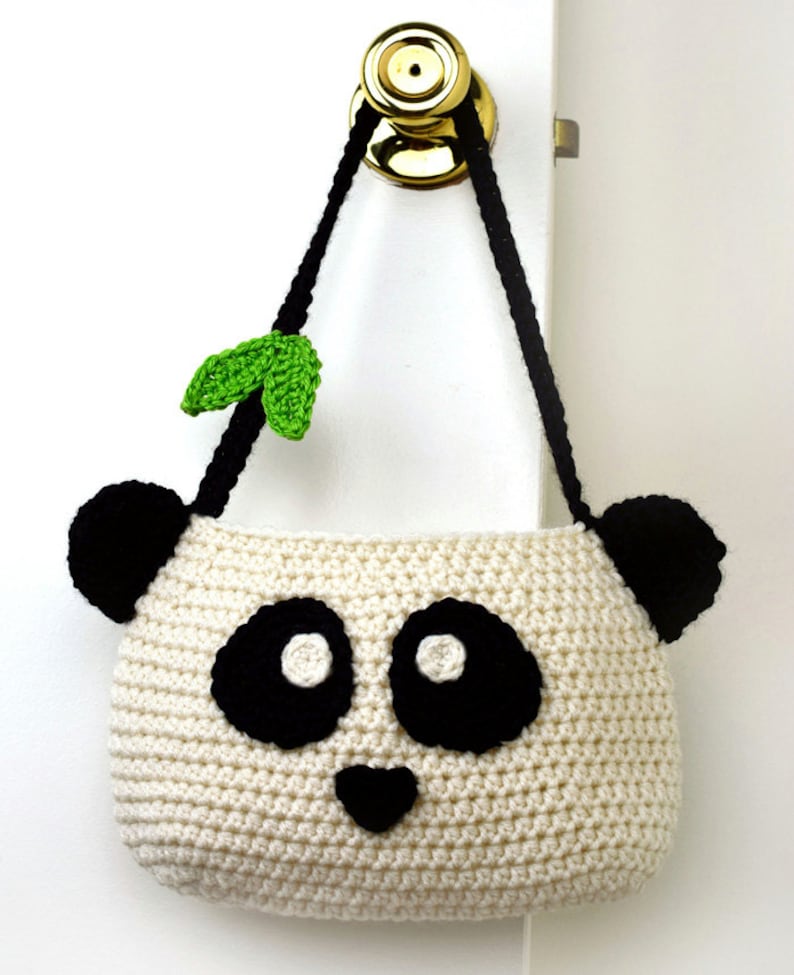 Panda Purse PDF Crochet Pattern Instant Download image 1