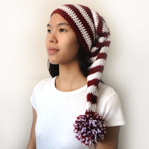 Long Stocking Cap (5 Sizes) - PDF Crochet Pattern - Instant Download