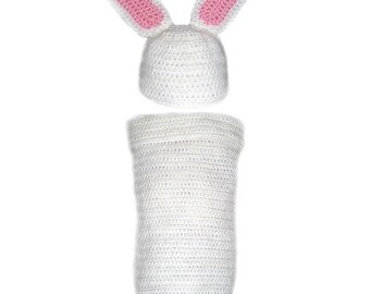 Bunny Rabbit Baby Cocoon - PDF Crochet Pattern - Instant Download