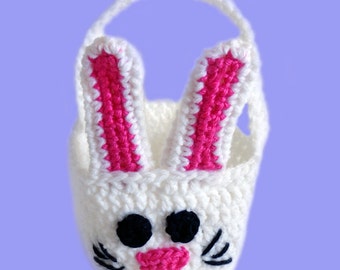 Bunny Rabbit Basket - PDF Crochet Pattern - Instant Download