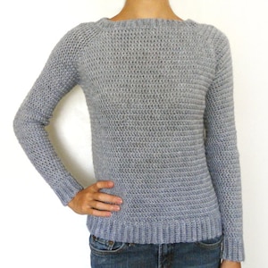 Classic Sweater - 9 Sizes - PDF Crochet Pattern - Instant Download