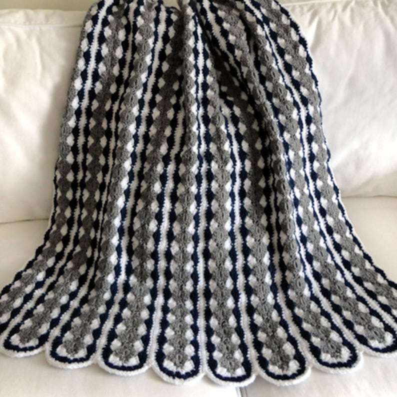 Mile A Minute Shell Blanket PDF Crochet Pattern Instant - Etsy