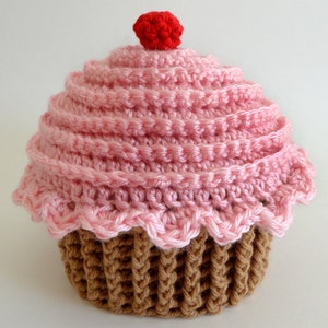 Cupcake Hat (5 sizes) - PDF Crochet Pattern - Instant Download