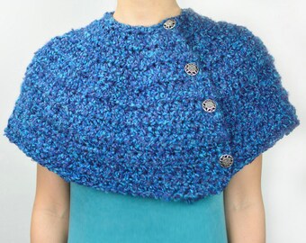 Warm Winter Capelet - 9 Sizes - PDF Crochet Pattern - Instant Download