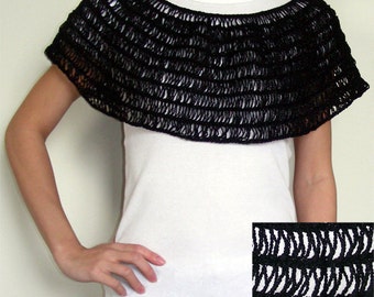 Broomstick Lace Capelet - PDF Crochet Pattern - Instant Download