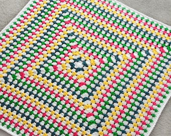 Solid Granny Square Blanket - PDF Crochet Pattern - Instant Download