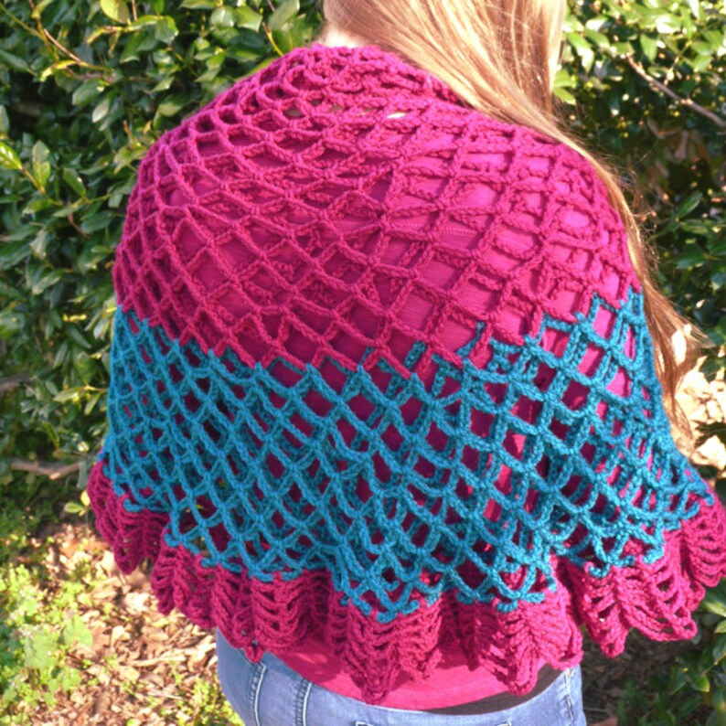 Pioneer Shawl PDF Crochet Pattern Instant Download Etsy