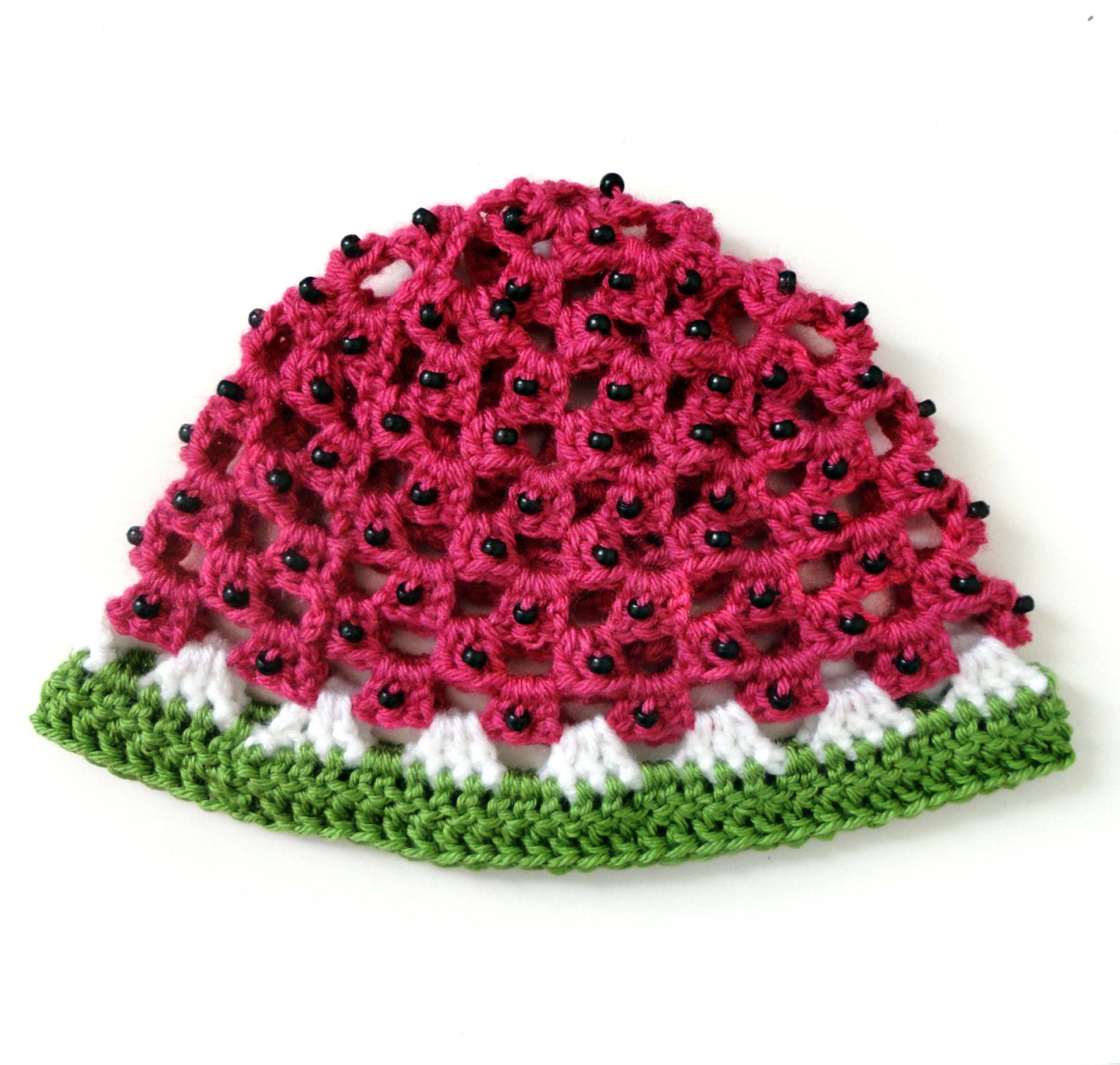 Watermelon Hat 5 Sizes PDF Crochet Pattern Instant Etsy