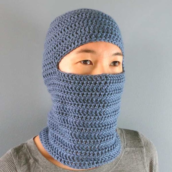 Classic Balaclava - 4 Sizes - PDF Crochet Pattern - Instant Download