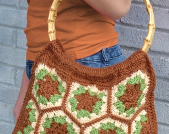 Verdant Hexagon Bag - PDF Crochet Pattern - Instant Download