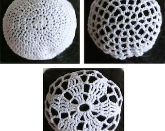 3 Bun Covers - PDF Crochet Pattern - Instant Download