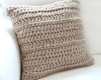 Chunky Pillow Cover - PDF Crochet Pattern - Instant Download