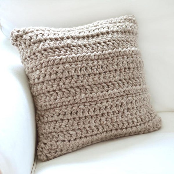 Chunky Pillow Cover - PDF Crochet Pattern - Instant Download
