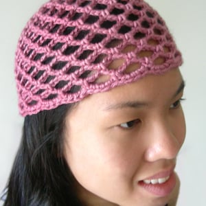 Mesh Lace Beanie (5 sizes) - PDF Crochet Pattern - Instant Download