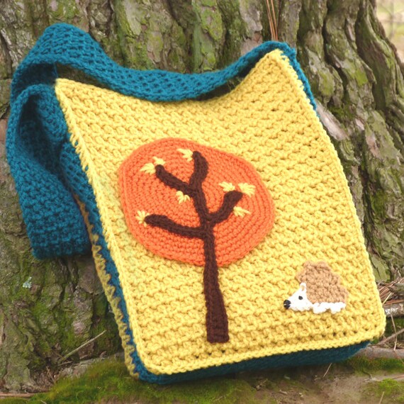 crochet book bag