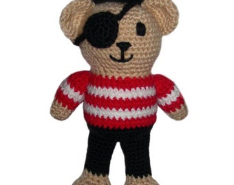 Pirate Teddy Bear - PDF Crochet Pattern - Instant Download