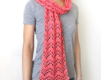 Lacy Chevron Scarf - PDF Crochet Pattern - Instant Download