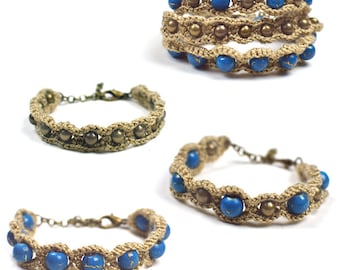Boho Bracelet Set - PDF Crochet Pattern - Instant Download