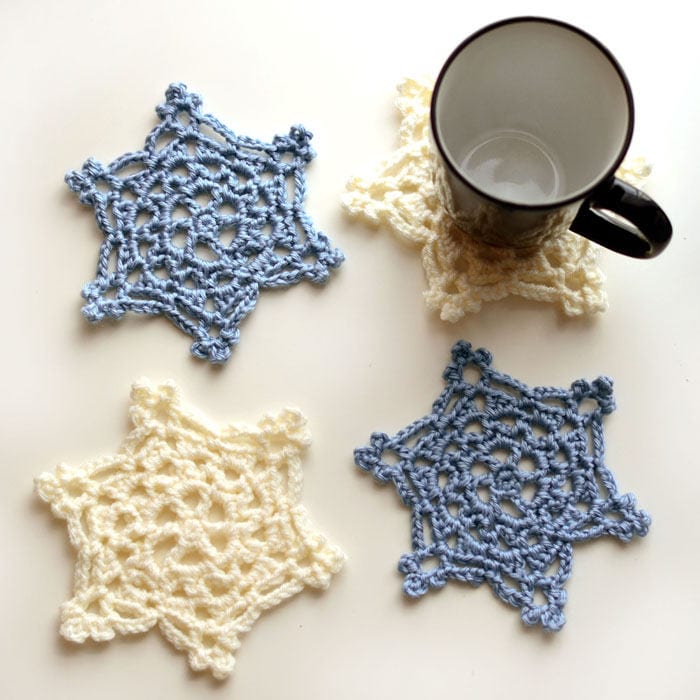 Snowflake Coaster PDF Crochet Pattern Instant Download Etsy